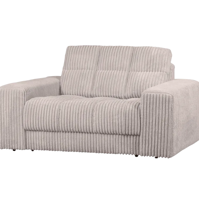 Woood Second date loveseat grove ribstof naturel