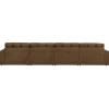 Woood Second date 4-zits bank structure velvet brass