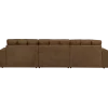 Woood Second date 3-zits bank structure velvet brass