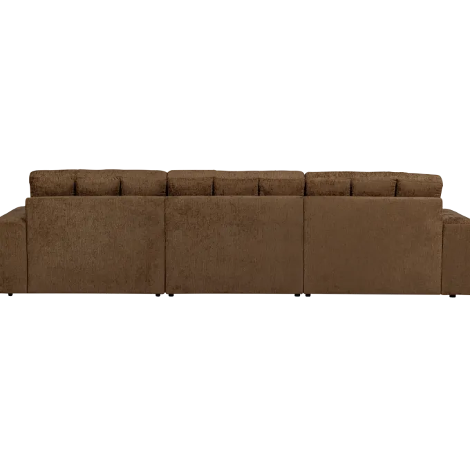 Woood Second date 3-zits bank structure velvet brass