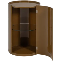 Woood Sera Ronde Kast 72xo45 Cm Hout Hoogglans Honinggeel [fsc]