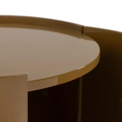 Woood Sera Ronde Kast 72xo45 Cm Hout Hoogglans Honinggeel [fsc]