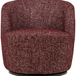 Woood Serra Draaifauteuil Bordeauxrood Melange