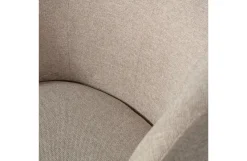 Woood Serra Draaifauteuil Geweven Stof Zand