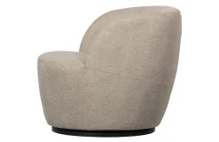 Woood Serra Draaifauteuil Geweven Stof Zand