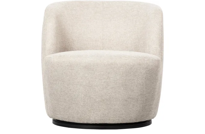 Woood Serra Draaifauteuil Geweven Stof Off White