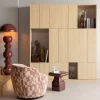 Woood Serra Draaifauteuil Grafisch Patroon Oudroze [FSC]