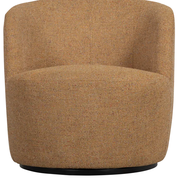 Woood Serra draaifauteuil melange stof curry