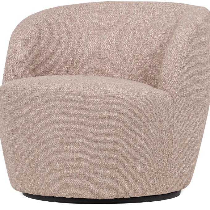Woood Serra Draaifauteuil Naturel Melange