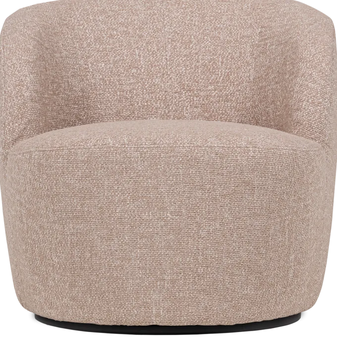 Woood Serra Draaifauteuil Naturel Melange