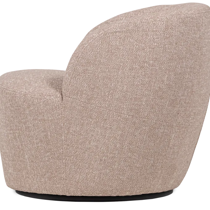 Woood Serra Draaifauteuil Naturel Melange