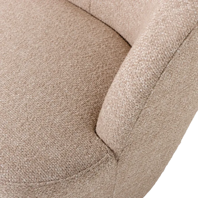 Woood Serra Draaifauteuil Naturel Melange