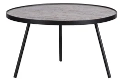 Woood Set van 3 - Lize Bijzettafels Hout/metaal