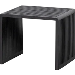 Woood Set van 2 - willa bijzettafels recycled teak zwart