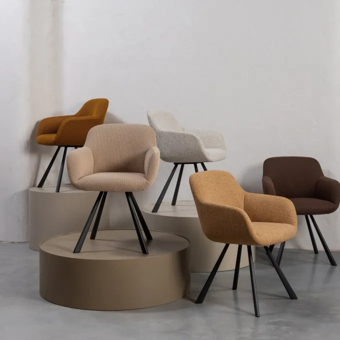Woood Showroommodel Juno eetkamerstoel mesh spices