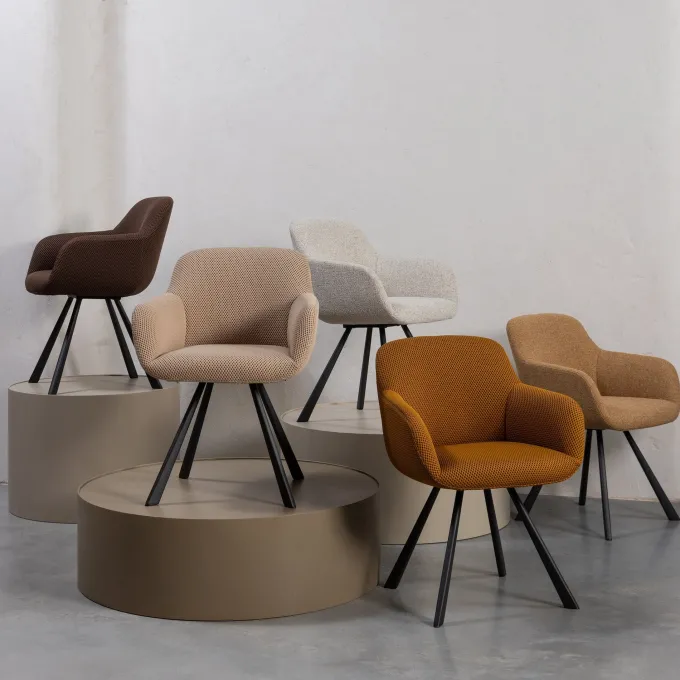 Woood Showroommodel Juno eetkamerstoel mesh spices