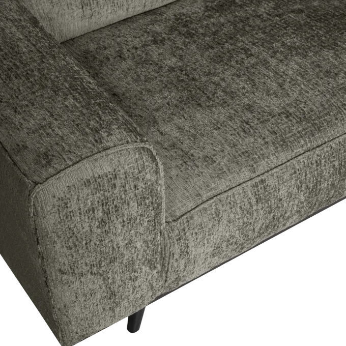 Woood Showroommodel - Statement hoekbank rechts structure velvet frost
