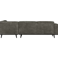 Woood Showroommodel - Statement hoekbank rechts structure velvet frost