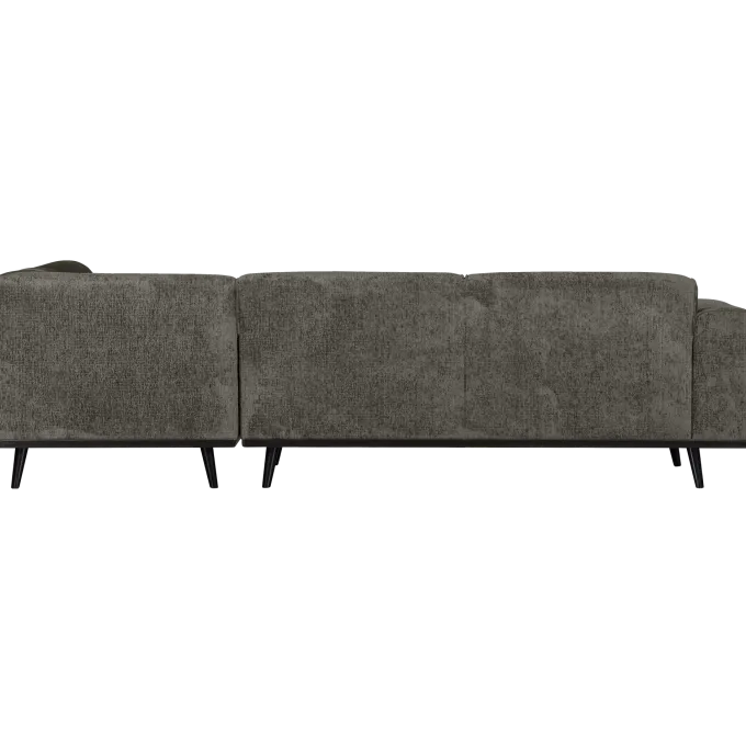 Woood Showroommodel - Statement hoekbank rechts structure velvet frost