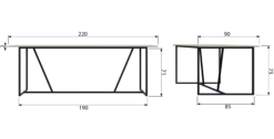 Woood Silas Eettafel Essen Dust [fsc]