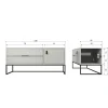 Woood Silas tv meubel 120cm grenen dust [fsc]