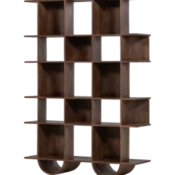 Woood Sinne boekenkast mango hout walnoot 180x130cm