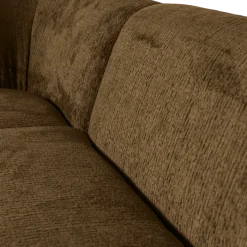 Woood Sloping hoekbank links structure velvet brass
