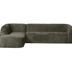 Woood Sloping hoekbank links structure velvet frost