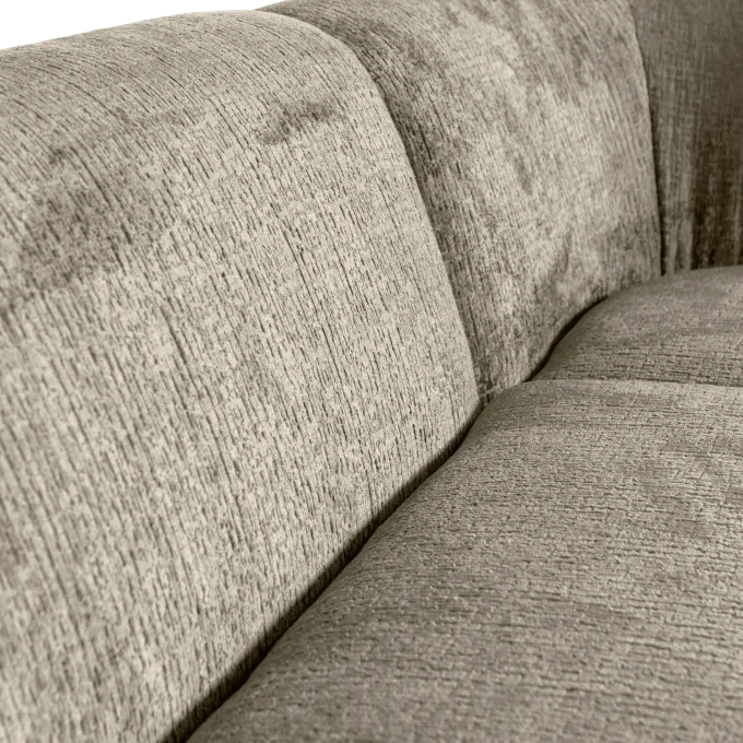Woood Sloping hoekbank rechts structure velvet wheatfield