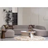 Woood Sloping u-vorm bank grijs melange
