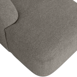 Woood Sloping u-vorm bank grijs melange