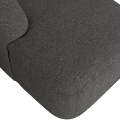Woood Sloping u-vorm bank grijs/zwart melange
