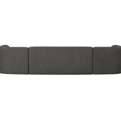 Woood Sloping u-vorm bank grijs/zwart melange