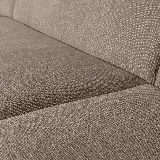 Woood Sloping u-vorm bank lichtbruin melange
