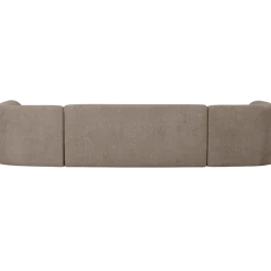 Woood Sloping u-vorm bank lichtbruin melange