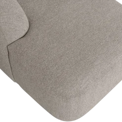 Woood Sloping u-vorm bank off white melange