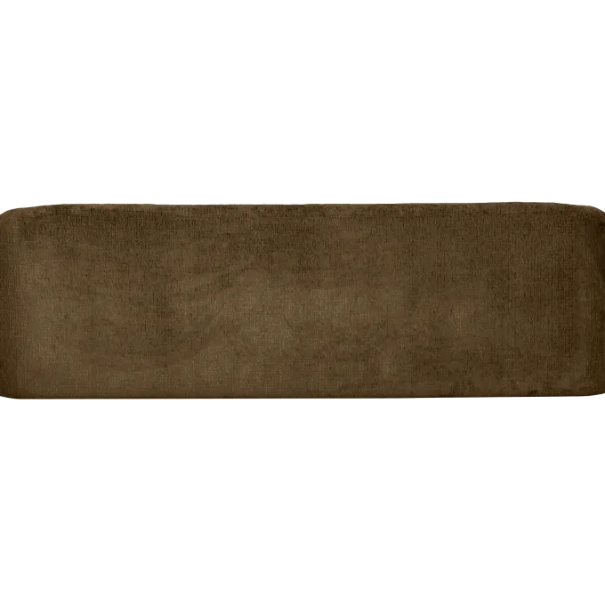 Woood Sloping 3-zits bank structure velvet brass