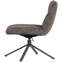 Woood Soren Verstelbare Draaifauteuil Wollig Bruin