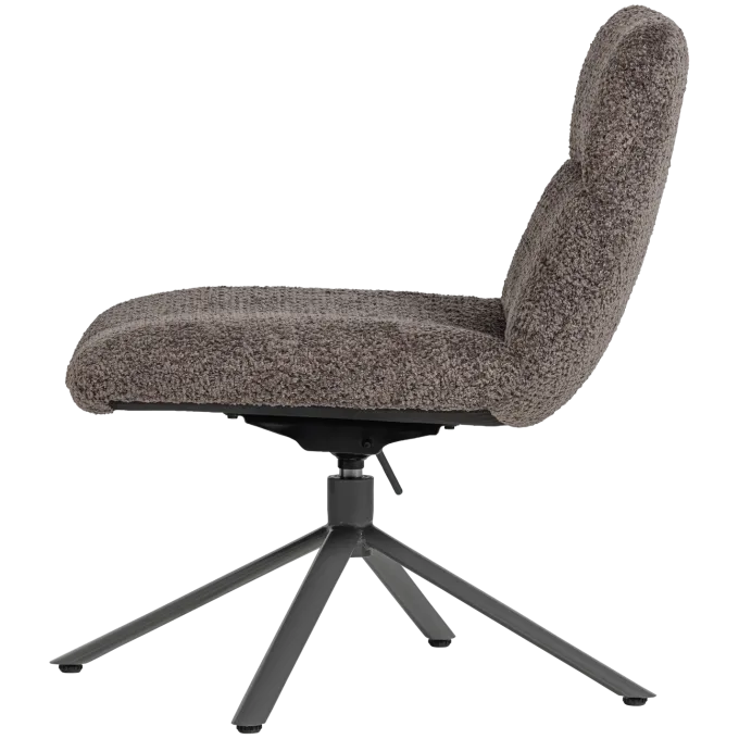 Woood Soren Verstelbare Draaifauteuil Wollig Bruin