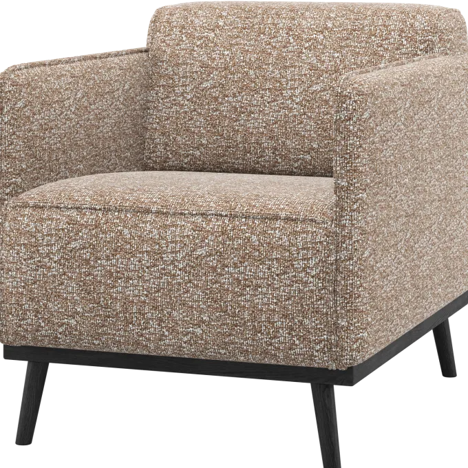 Woood Statement Fauteuil Met Arm Lichtbruin Melange