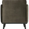 Woood Statement fauteuil met arm fluweel warm groen