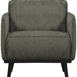 Woood Statement fauteuil met arm structure velvet frost