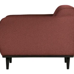 Woood Statement fauteuil met arm bouclé chestnut