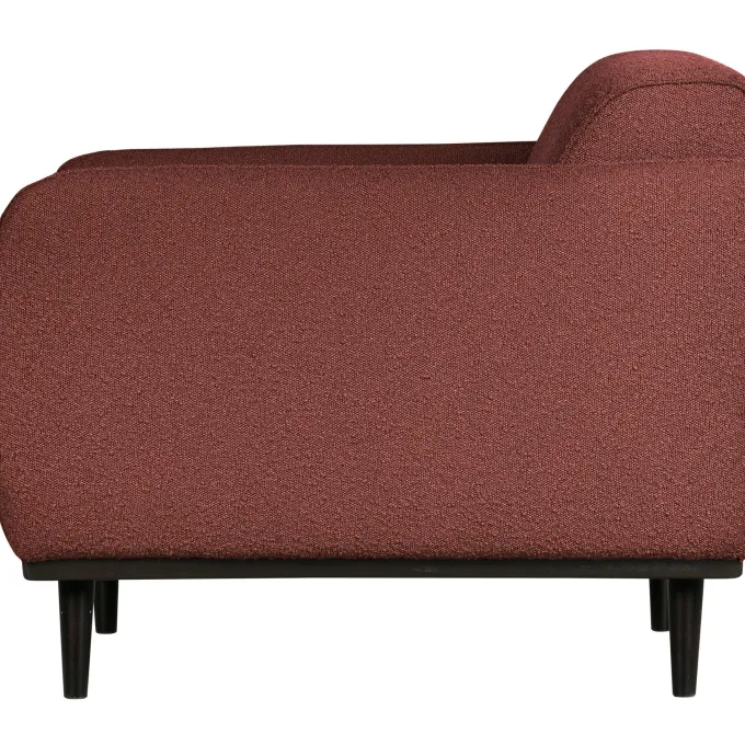 Woood Statement fauteuil met arm bouclé chestnut