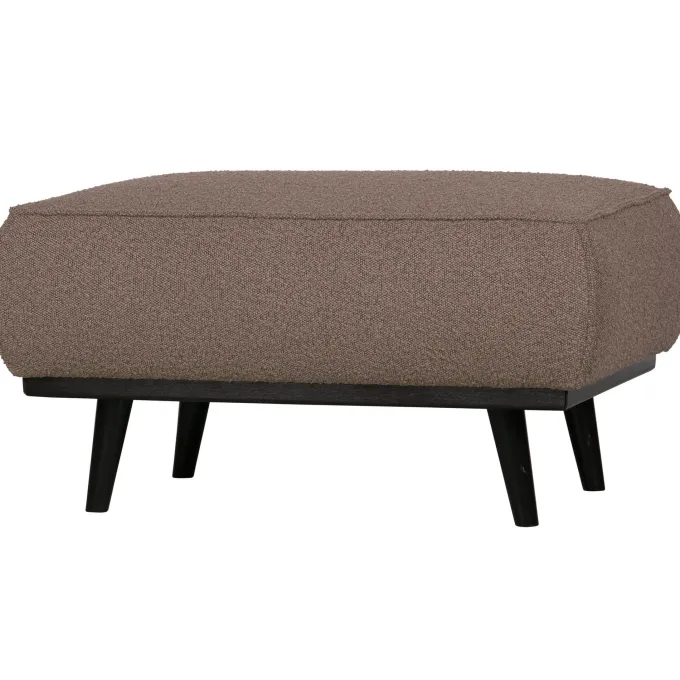 Woood Statement hocker bouclé nougat