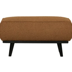 Woood Statement hocker bouclé butter