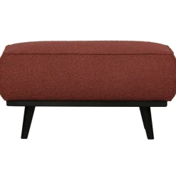 Woood Statement hocker bouclé chestnut