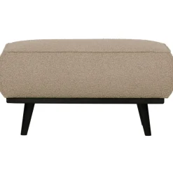 Woood Statement hocker bouclé beige