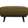 Woood Statement hocker structure velvet brass