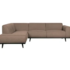 Woood Statement hoekbank links bouclé nougat